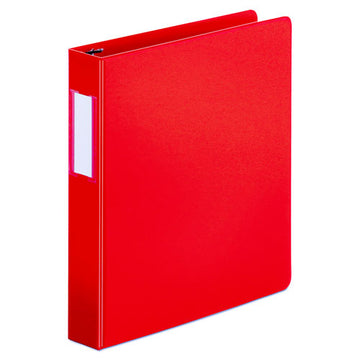 Universal® Deluxe Non-view D-ring Binder With Label Holder, 3 Rings, 1.5" Capacity, 11 X 8.5, Red freeshipping - TVN Wholesale